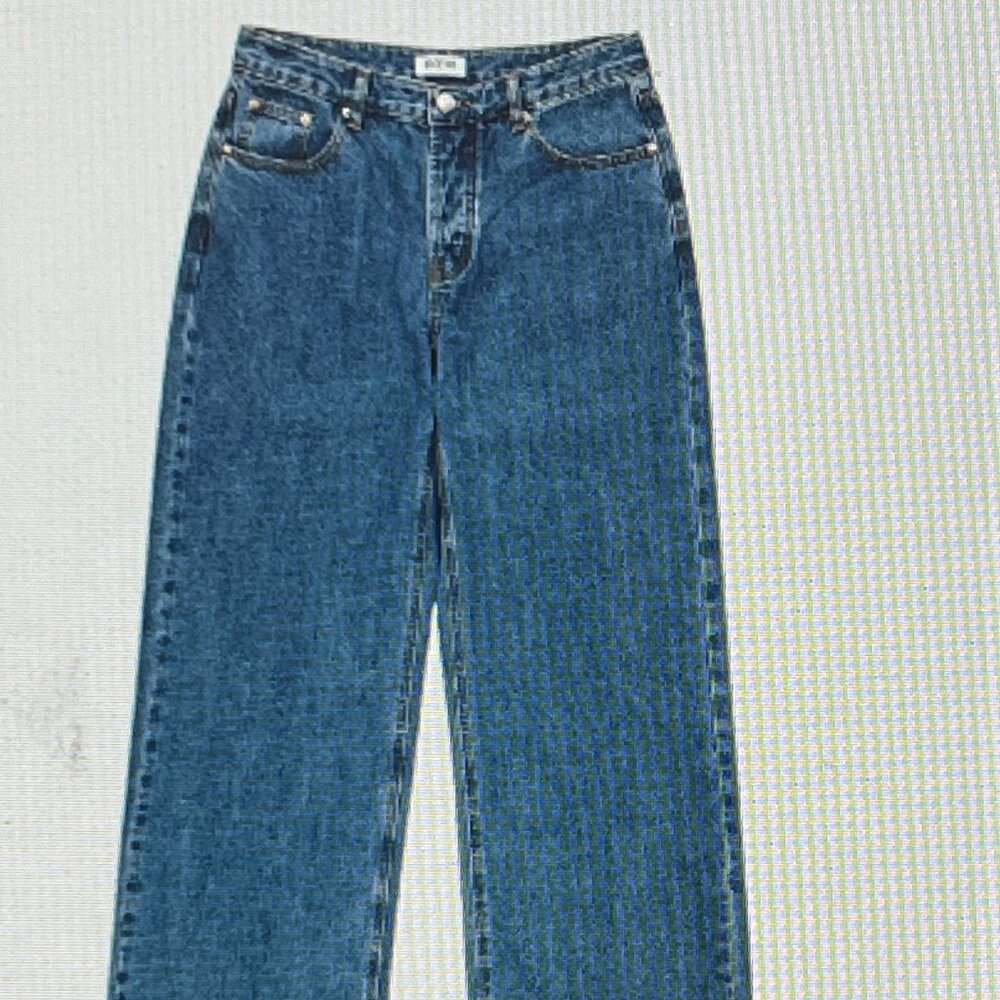 Parke Denim Low Rise Baggy Jeans - NWOT - Size 27 - Medium Wash